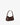 recycled genuine leather mini shoulder bag chocolate brown crocodile #color_choco-croco