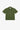 Unisex Olive Green Short Sleeve Cuban Shirt, with embroidered flower through chest pocket. Saywood Frances Unisex Cuban Shirt, made in London.