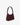 recycled genuine leather everyday shoulder bag burgundy embossed lizard#color_wine-lizard