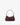 recycled genuine leather mini shoulder bag baguette bag burgundy lizard croc#color_wine-lizard