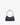 recycled genuine leather mini shoulder bag baguette bag navy#color_navy-blue