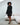 Aušra: Black Cotton Mini Dress