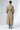 Beige Ankle-Length Belted Everyday Cotton Trench Coat - Custom Made - Bastet Noir