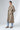 Beige Belted Cotton Trench Coat Mid-Length Outerwear - Custom Made - Bastet Noir
