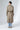 Beige Belted Cotton Trench Coat Mid-Length Outerwear - Custom Made - Bastet Noir