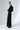 Black Cotton Everyday Office Workwear Shirt Dress With Front Buttons And V Neckline - Custom Made - Bastet Noir