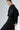 Black Cotton Everyday Office Workwear Shirt Dress With Front Buttons And V Neckline - Custom Made - Bastet Noir