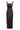 Chocolate Brown Satin Silk Evening Dress With Thick Straps And Bodycon Fit - Custom Made - Bastet Noir