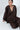 Chocolate Brown Linen And Silk Everyday Day To Night Oversized Blouse - Custom Made - Bastet Noir