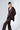 Chocolate Brown Linen And Silk Everyday Day To Night Flared Pants - Custom Made - Bastet Noir