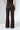 Chocolate Brown Linen And Silk Everyday Day To Night Flared Pants - Custom Made - Bastet Noir