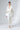 Cream Satin Silk Evening Long Sleeve Ankle-Length Dress - Custom Made - Bastet Noir