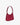 recycled genuine leather everyday shoulder bag cherry red lizard#color_cherry-red-lizard