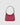 recycled genuine leather everyday shoulder bag cherry red lizard#color_cherry-red-lizard