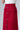 Red Linen Maxi Skirt With High Waist Front Slit and Buttons - Custom Made - Bastet Noir