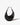 hyer goods ring bag convertible leather hobo bag#color_black-silver