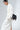 Cream White Wrap Around Style Long Sleeve Linen Blouse - Custom Made - Bastet Noir