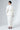 Cream White Wrap Around Style Long Sleeve Linen Blouse - Custom Made - Bastet Noir