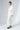 Cream White Wrap Around Style Long Sleeve Linen Blouse - Custom Made - Bastet Noir