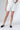 White Linen Everyday Casual Shorts And Oversized Shirt Set - Custom Made - Bastet Noir