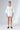 White Linen Everyday Casual Oversized Shirt Boxy Fit - Custom Made - Bastet Noir