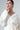 Cream White Wrap Around Style Long Sleeve Linen Blouse - Custom Made - Bastet Noir