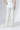 Creamy White Satin Silk Long Flared Pants With High Waist - Custom Made - Sustainable Pants - Bastet Noir