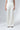 Cream White Satin Silk Evening Wear Strappy Asymetric Top And Flared Pants - Custom Made - Sustainable Sets - Bastet Noir