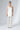 Cream White Satin Silk Evening Wear Strappy Asymetric Top And Flared Pants - Custom Made - Sustainable Sets - Bastet Noir