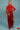 Red Turtleneck Maxi Dress - BastetNoir