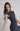 Dark Blue Off Shoulder Bridesmaid Midi Dress - Custom Made - Bastet Noir