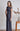 Dark Blue Off Shoulder Bridesmaid Midi Dress - Custom Made - Bastet Noir