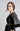 Black midi dress with smocking details