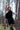 Black velvet mini dress - Custom Made - Bastet Noir