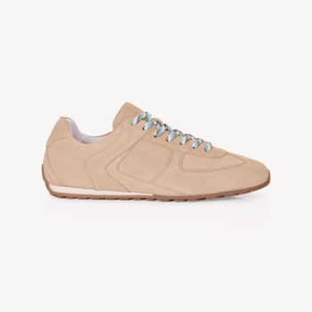 Charli: Sand Suede Trainers