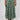 Botanical Jade Green Tie-Waist Midi Skirt