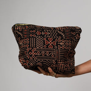 Geometric Black Stash (In) Me Toiletry Makeup Bag