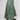 Botanical Jade Green Tie-Waist Midi Skirt