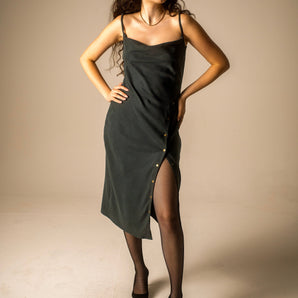 Teal Slip Dress