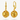 Gold Vermeil Drop earrings – Day | No More Nobody
