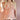Blush Peach Hibiscus Shirred Bandeau Top