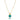 Tetra Square Gemstone Pendant: Amazonite