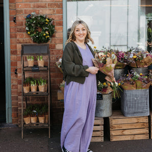 Linen Jumpsuit - Ada - Lavender