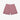 Bessie A-line tailored shorts in berry red stripe designer deadstock cotton, made in London by Saywood