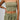Green Stripe Bandeau Crop Top