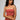 Starry Blossoms Crimson Bandeau Crop Top