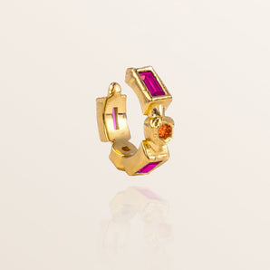 Cascade Cuff - Magenta and Orange