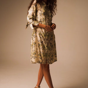 Printed Shirt Dress