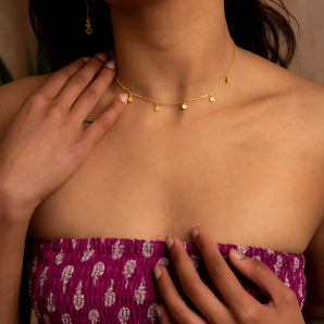 Gold-Plated Daisy Necklace