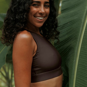 terra brown sports bra